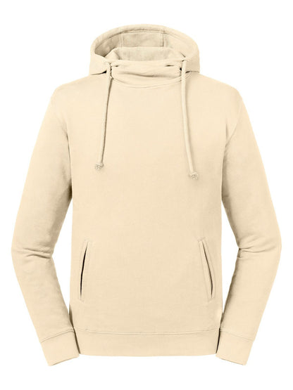 Pure Organic High Collar Hooded Sweat Russell Natural