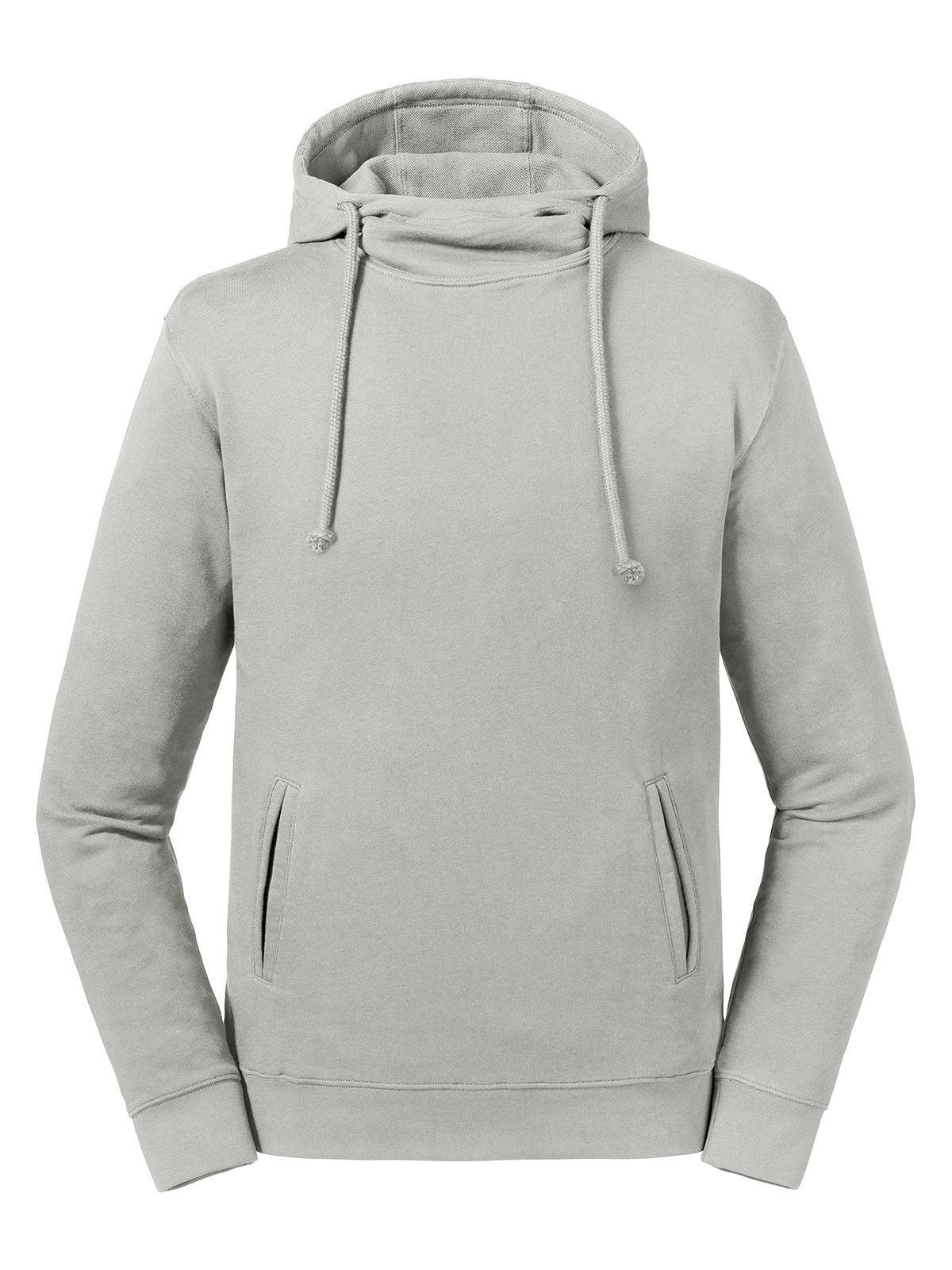 Pure Organic High Collar Hooded Sweat Russell Stone