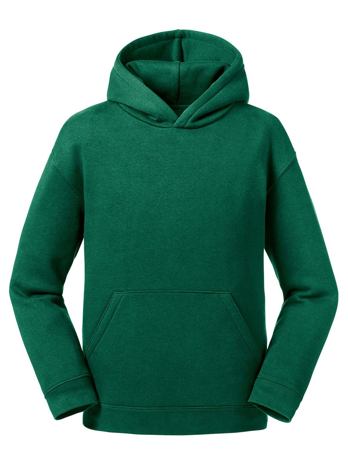 Kids Authentic Hooded Sweat Russell Bottle Green