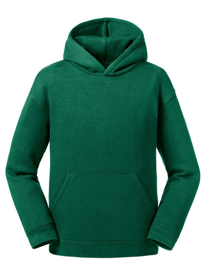 Kids Authentic Hooded Sweat Russell Bottle Green