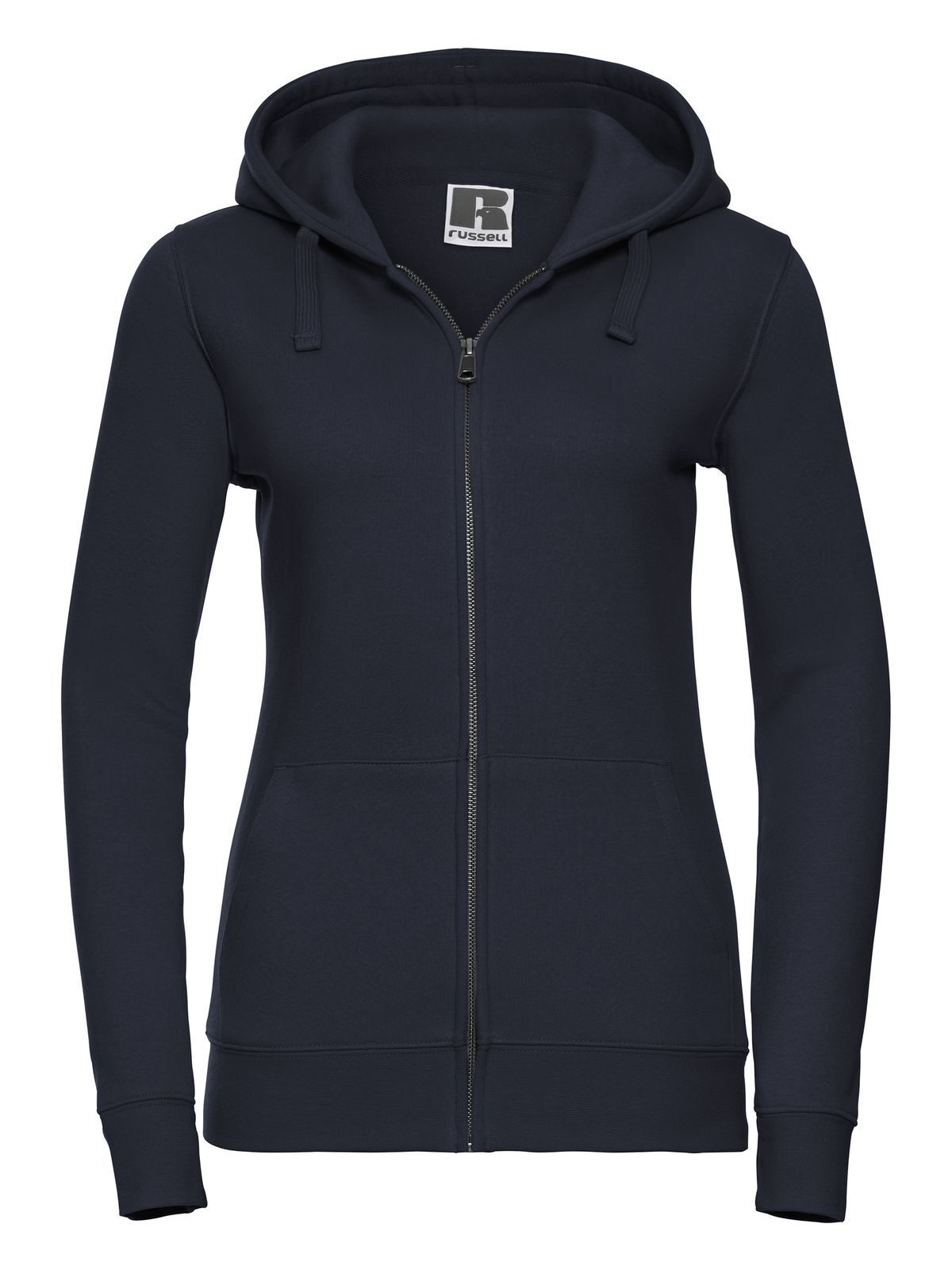 Ladies' Authentic Zipped Hood Russell French Navy