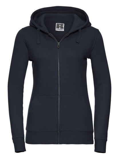 Ladies' Authentic Zipped Hood Russell French Navy