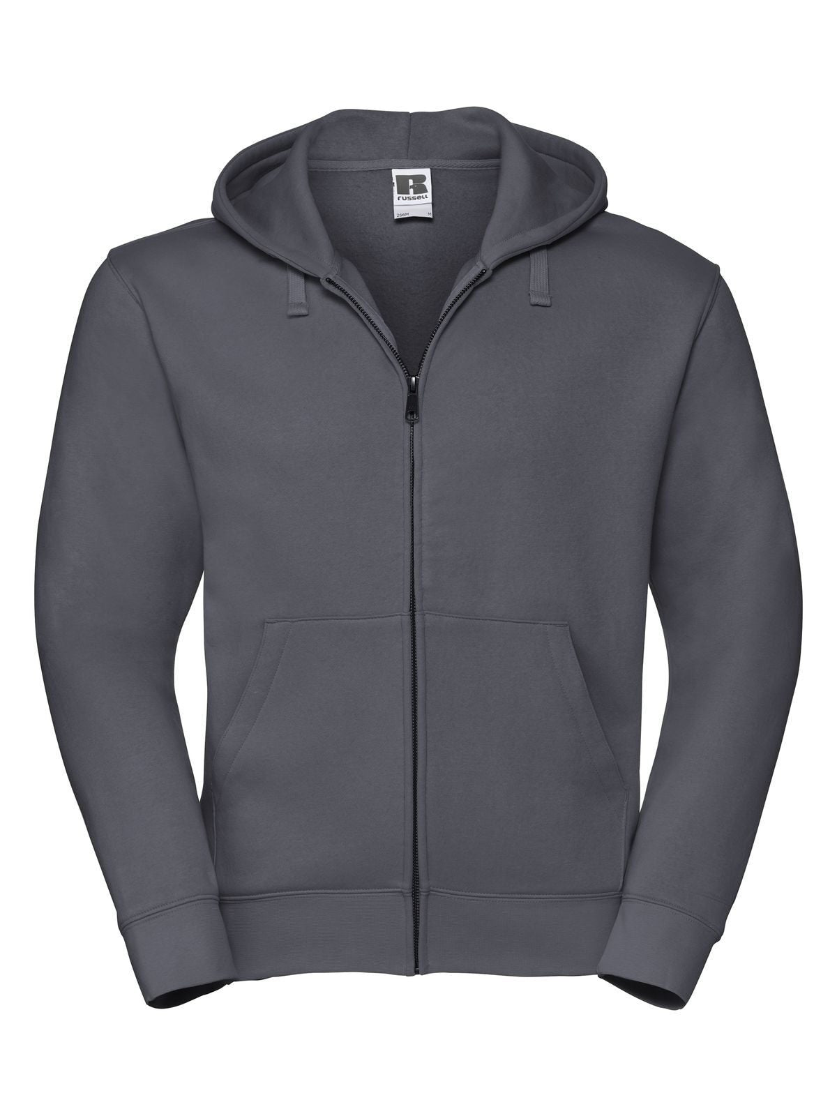 Men's Authentic Zipped Hood Russell Convoy Grey