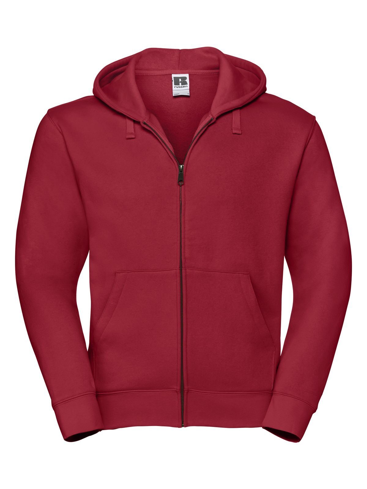 Men's Authentic Zipped Hood Russell Classic Red
