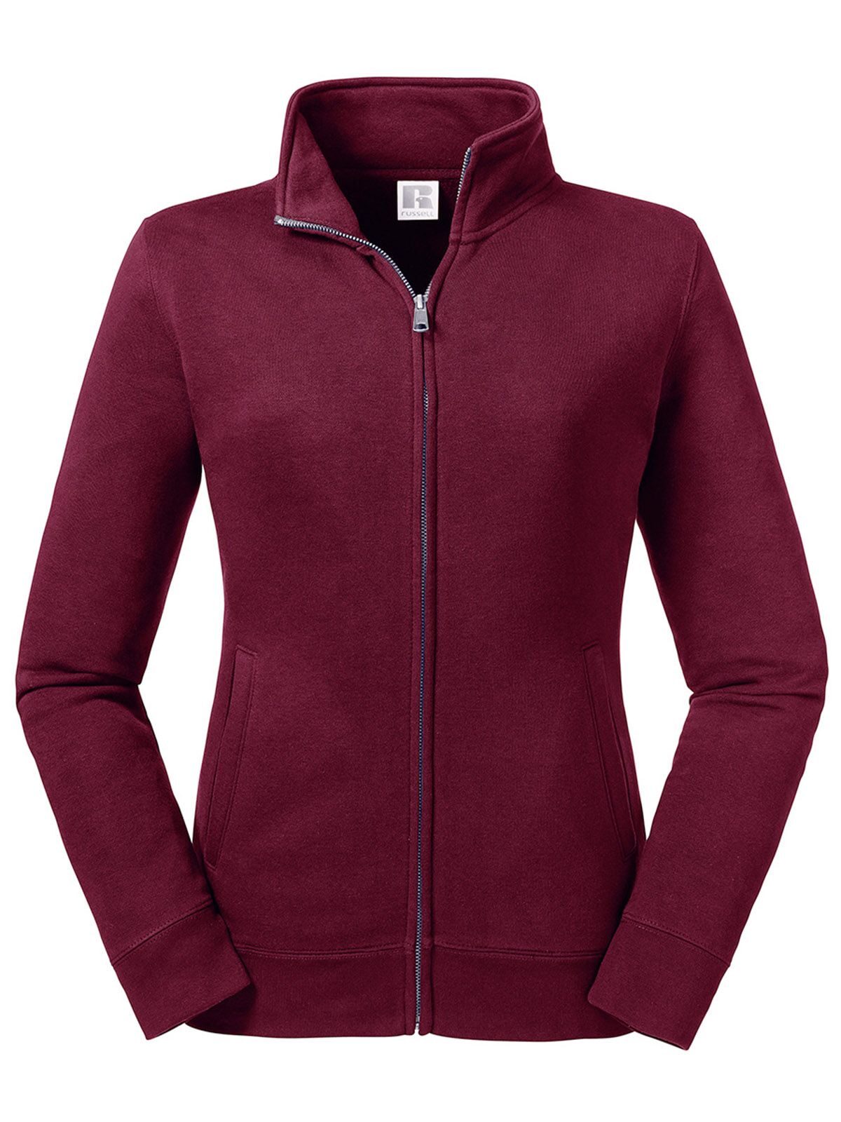 Ladies' Authentic Sweat Jacket Russell Burgundy
