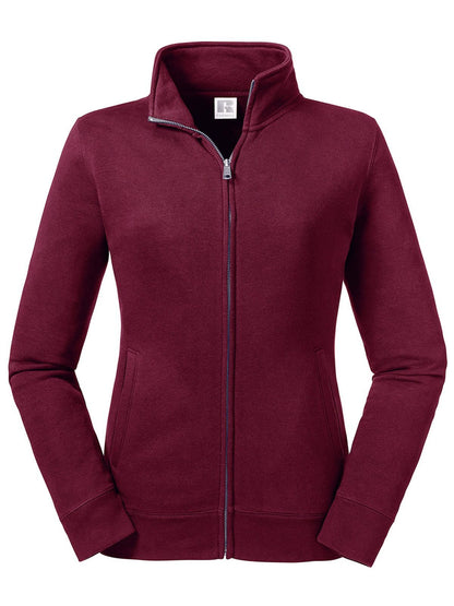 Ladies' Authentic Sweat Jacket Russell Burgundy