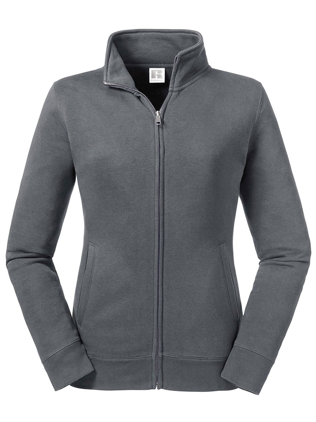 Ladies' Authentic Sweat Jacket Russell Convoy Grey