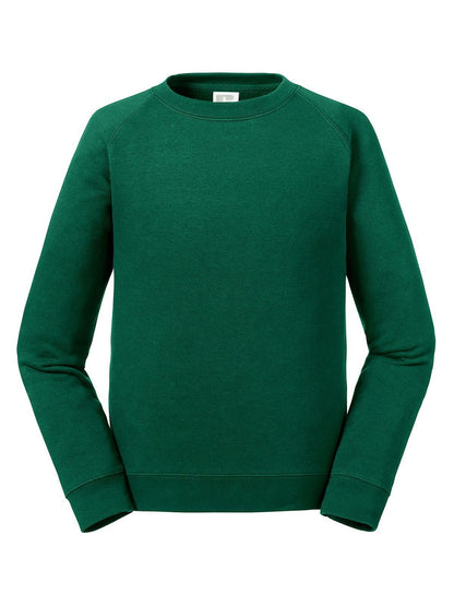 Kids Authentic Raglan Sweat Russell Bottle Green