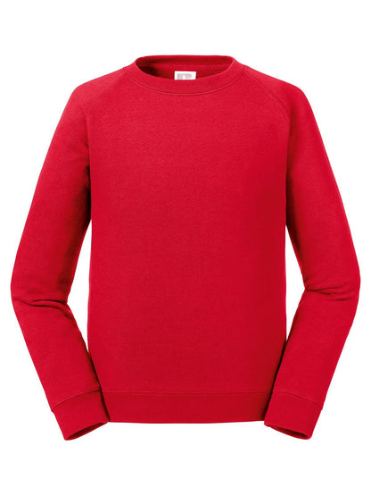 Kids Authentic Raglan Sweat Russell Classic Red