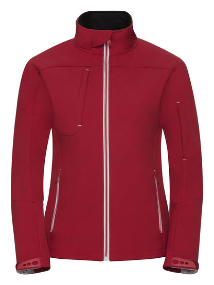 Ladies' Bionic Softshell Jacket Russell Classic Red
