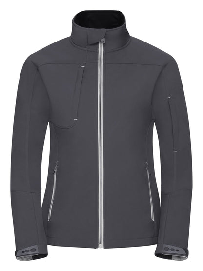 Ladies' Bionic Softshell Jacket Russell Iron Grey