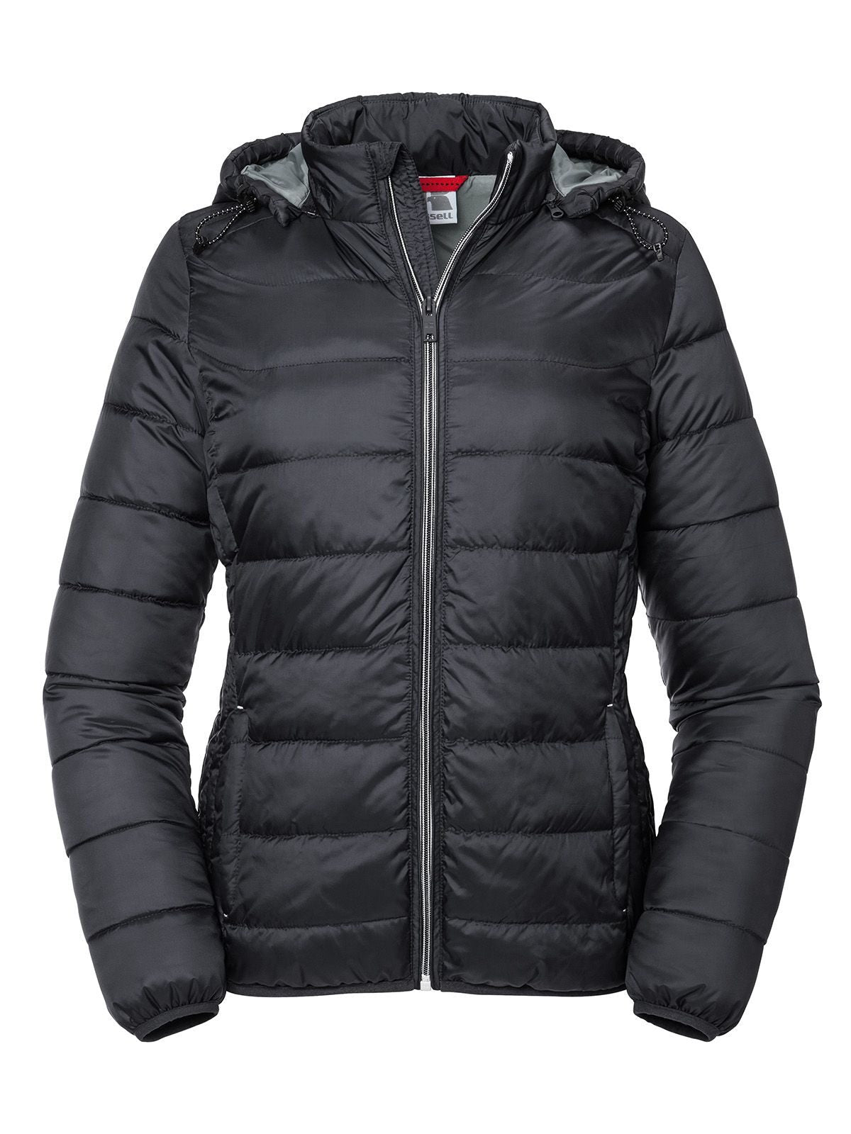 Ladies' Hooded Nano Jacket Russell Black