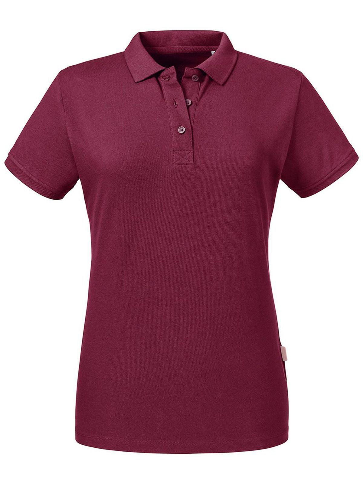Ladies' Pure Organic Polo Russell Burgundy
