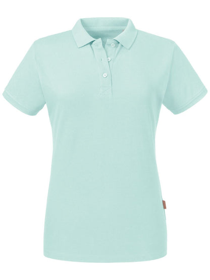 Ladies' Pure Organic Polo Russell Aqua