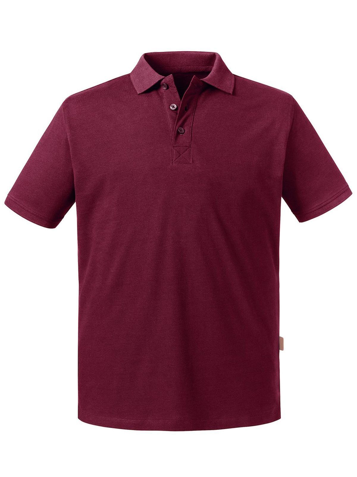 Men's Pure Organic Polo Russell Burgundy
