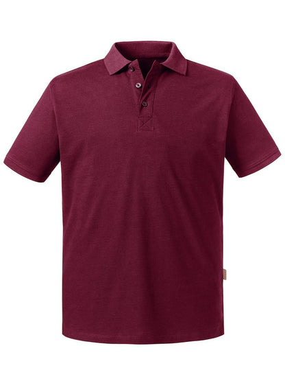 Men's Pure Organic Polo Russell Burgundy