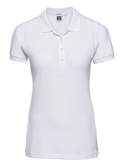Ladies' Stretch Polo Russell White