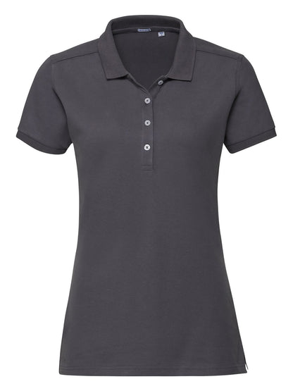 Ladies' Stretch Polo Russell Convoy Grey