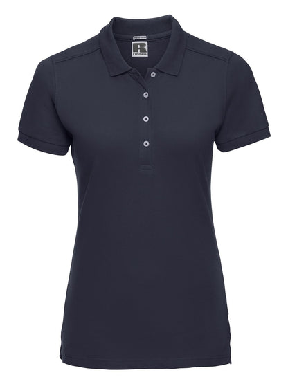 Ladies' Stretch Polo Russell French Navy