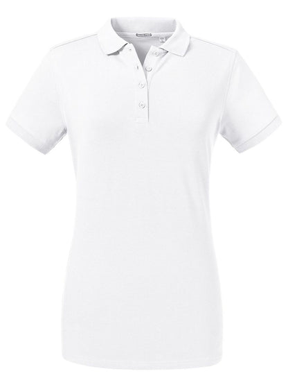Ladies' Tailored Stretch Polo Russell White