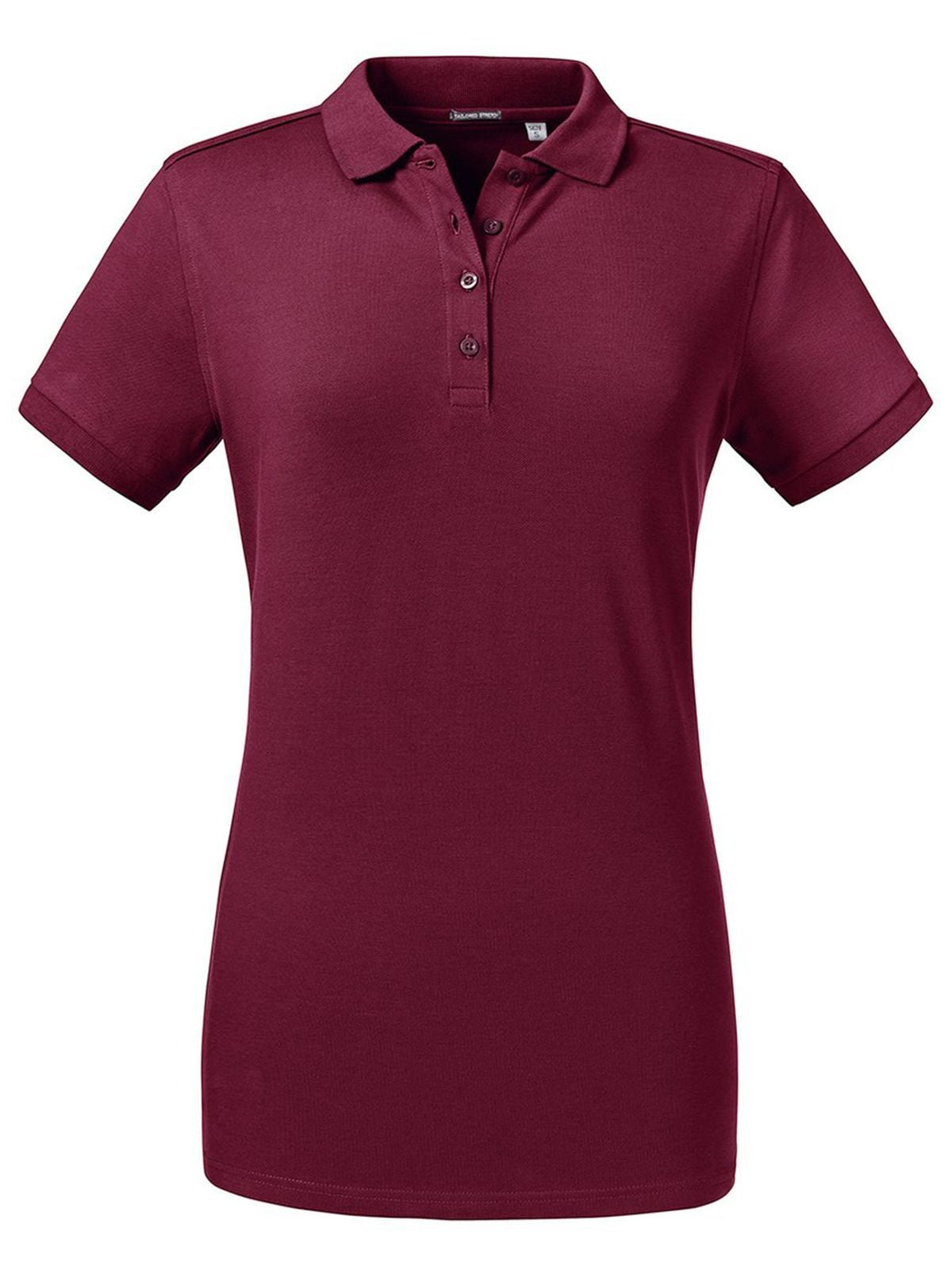 Ladies' Tailored Stretch Polo Russell Burgundy