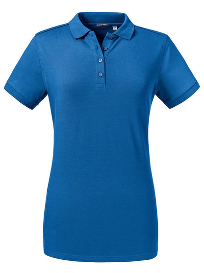 Ladies' Tailored Stretch Polo Russell Bright Royal