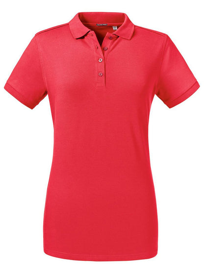 Ladies' Tailored Stretch Polo Russell Classic Red