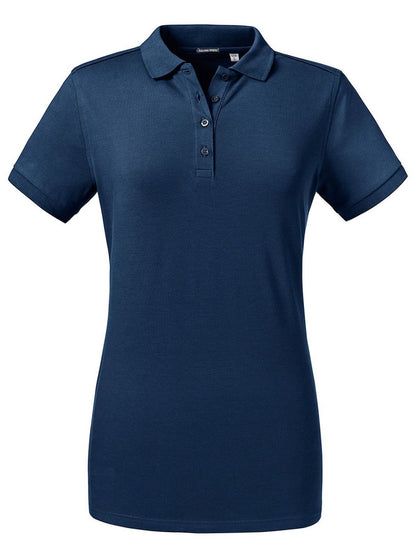 Ladies' Tailored Stretch Polo Russell French Navy