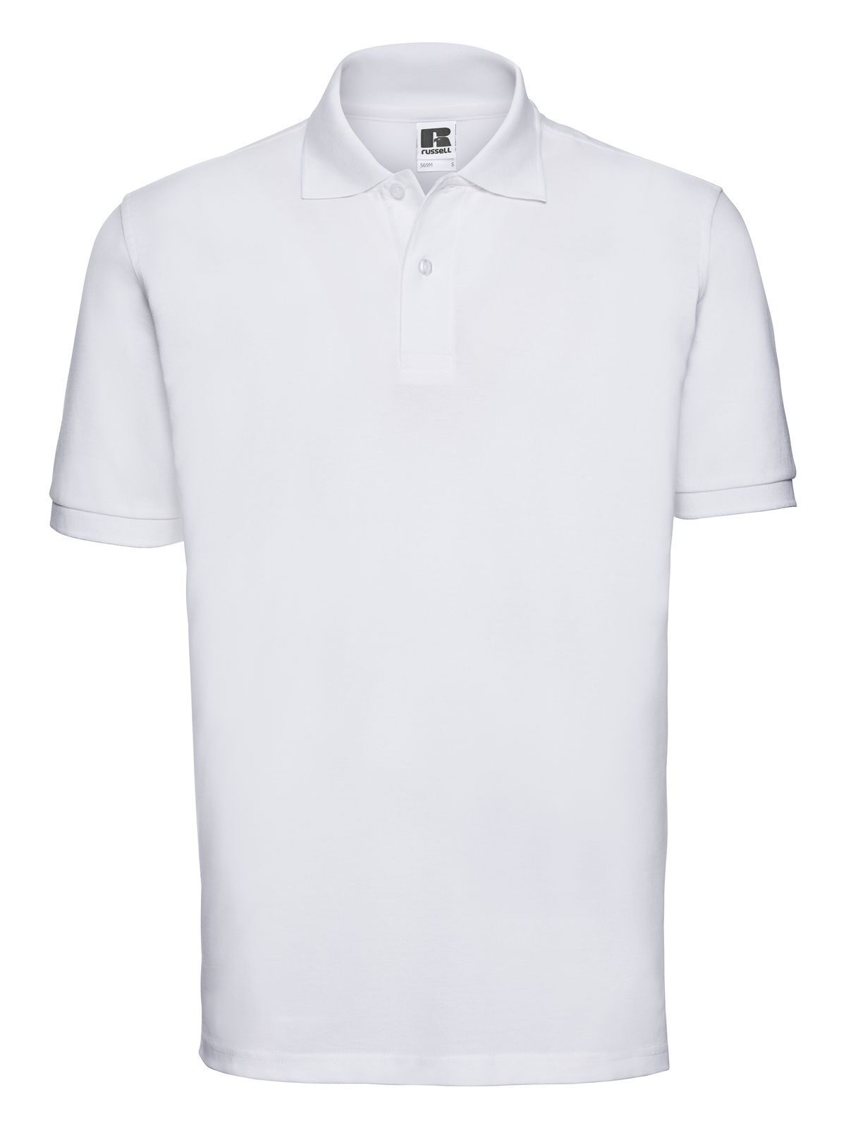 Men's Classic Cotton Polo Russell White