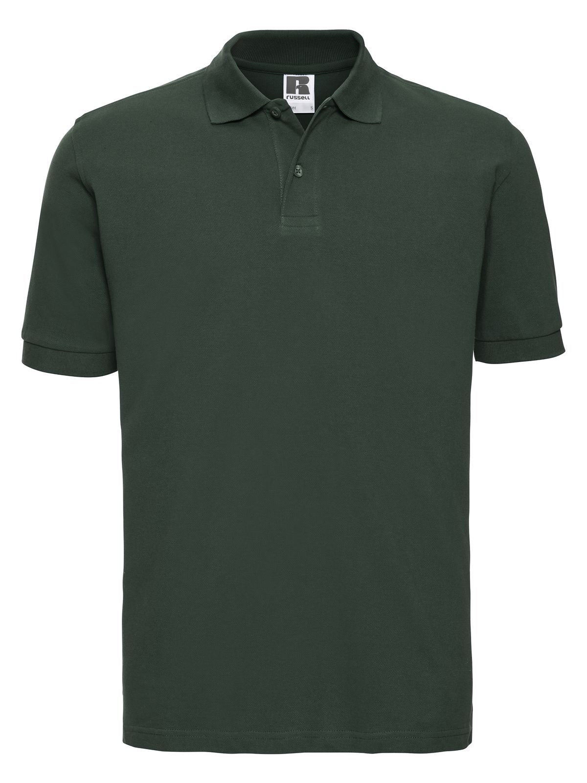 Men's Classic Cotton Polo Russell Bottle Green