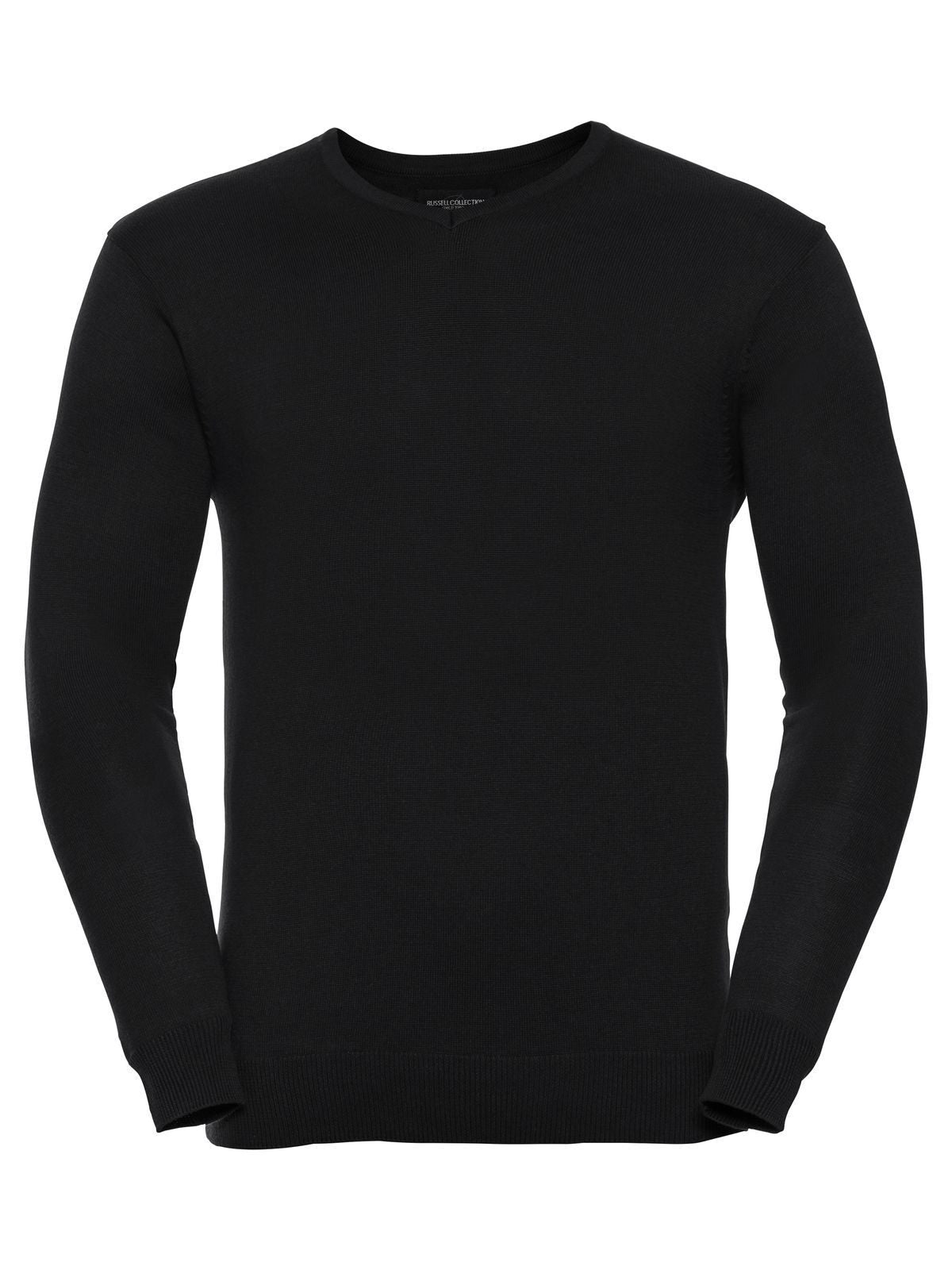 Men's V-Neck Knitted Pullover Russell Black