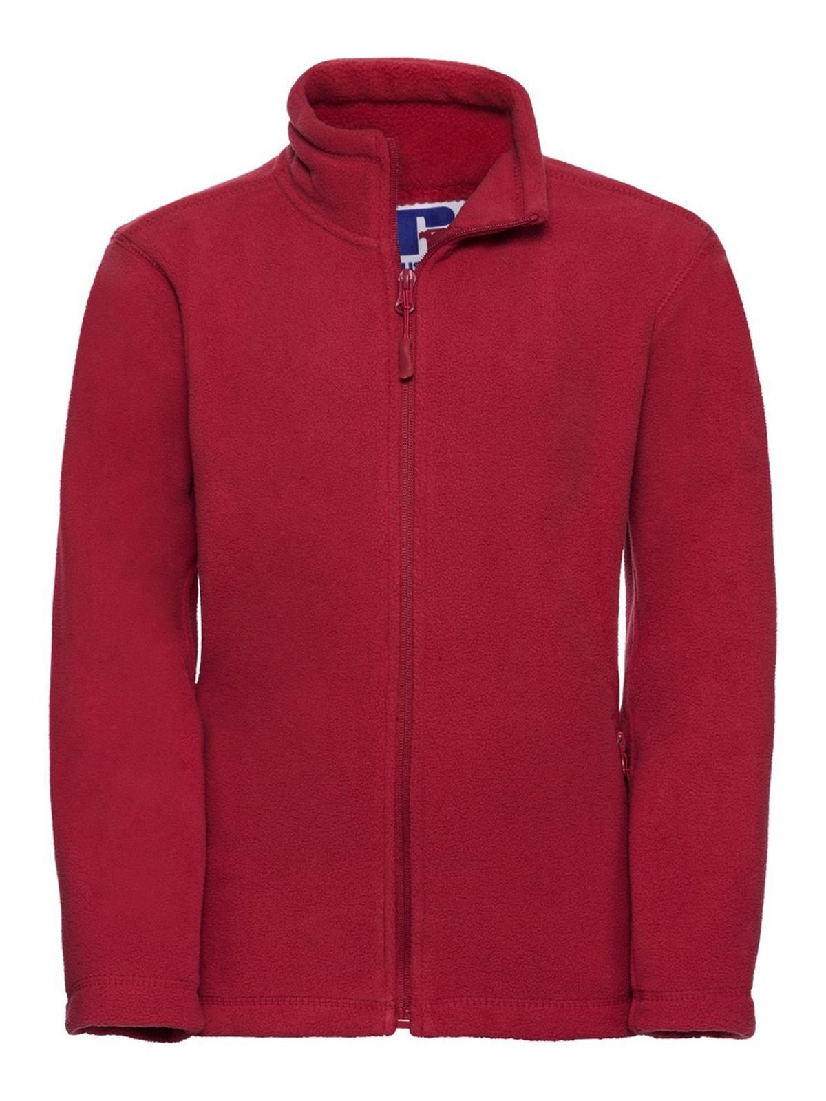 Children's Full Zip Outdoor Fleece Russell Classic Red