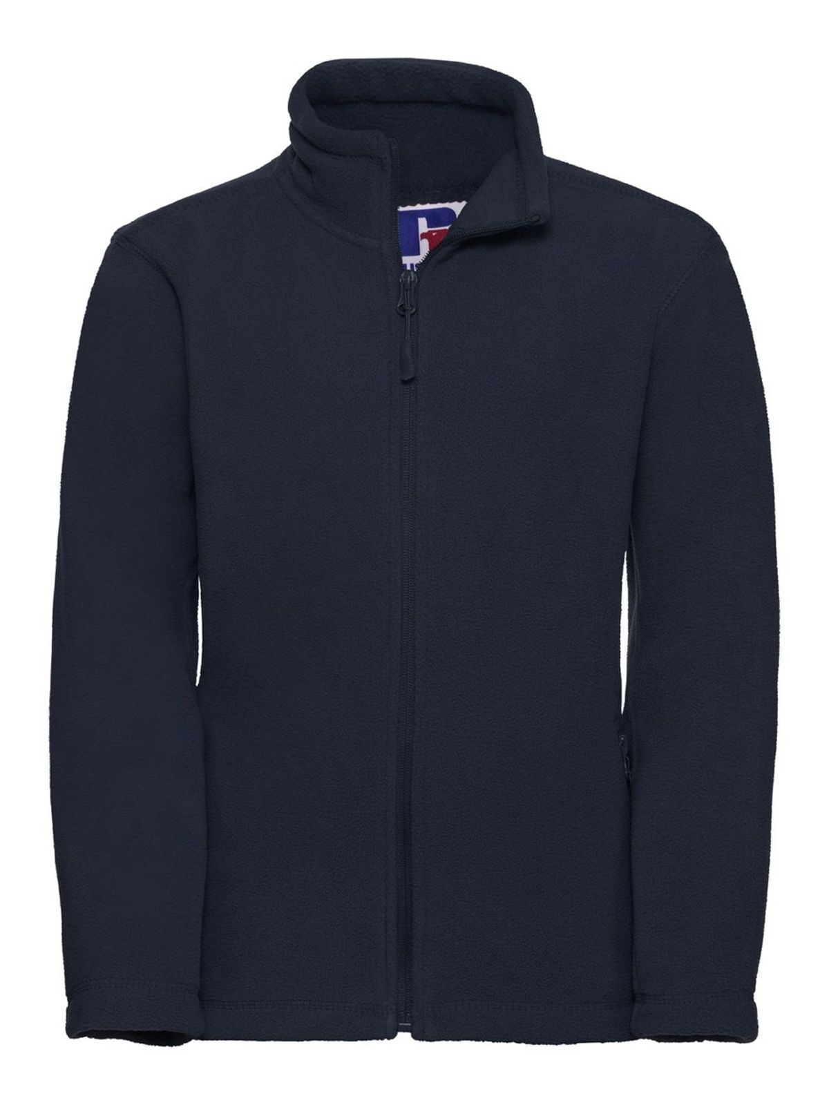 Children's Full Zip Outdoor Fleece Russell French Navy