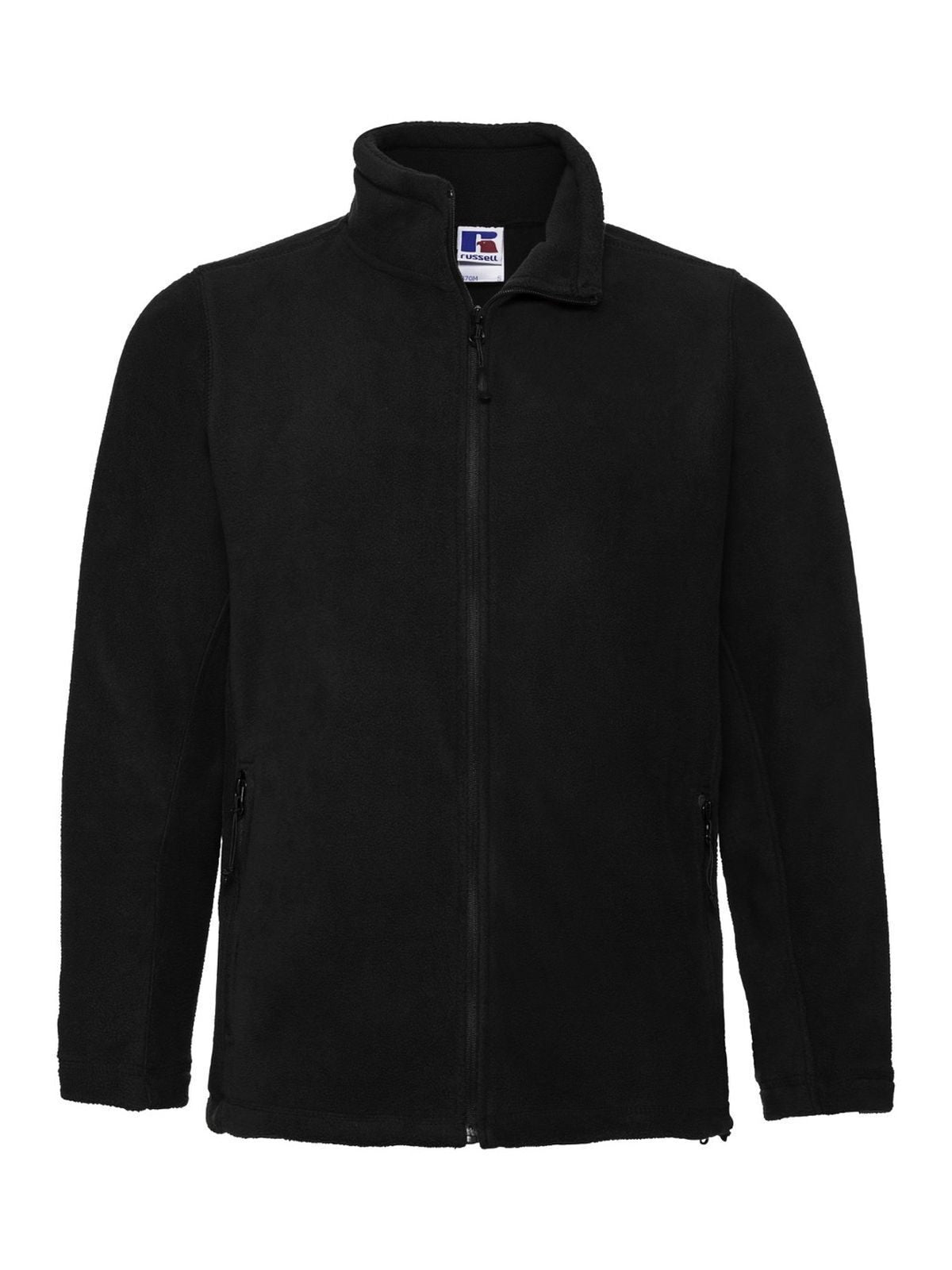 Men's Full Zip Outdoor Fleece Russell Black