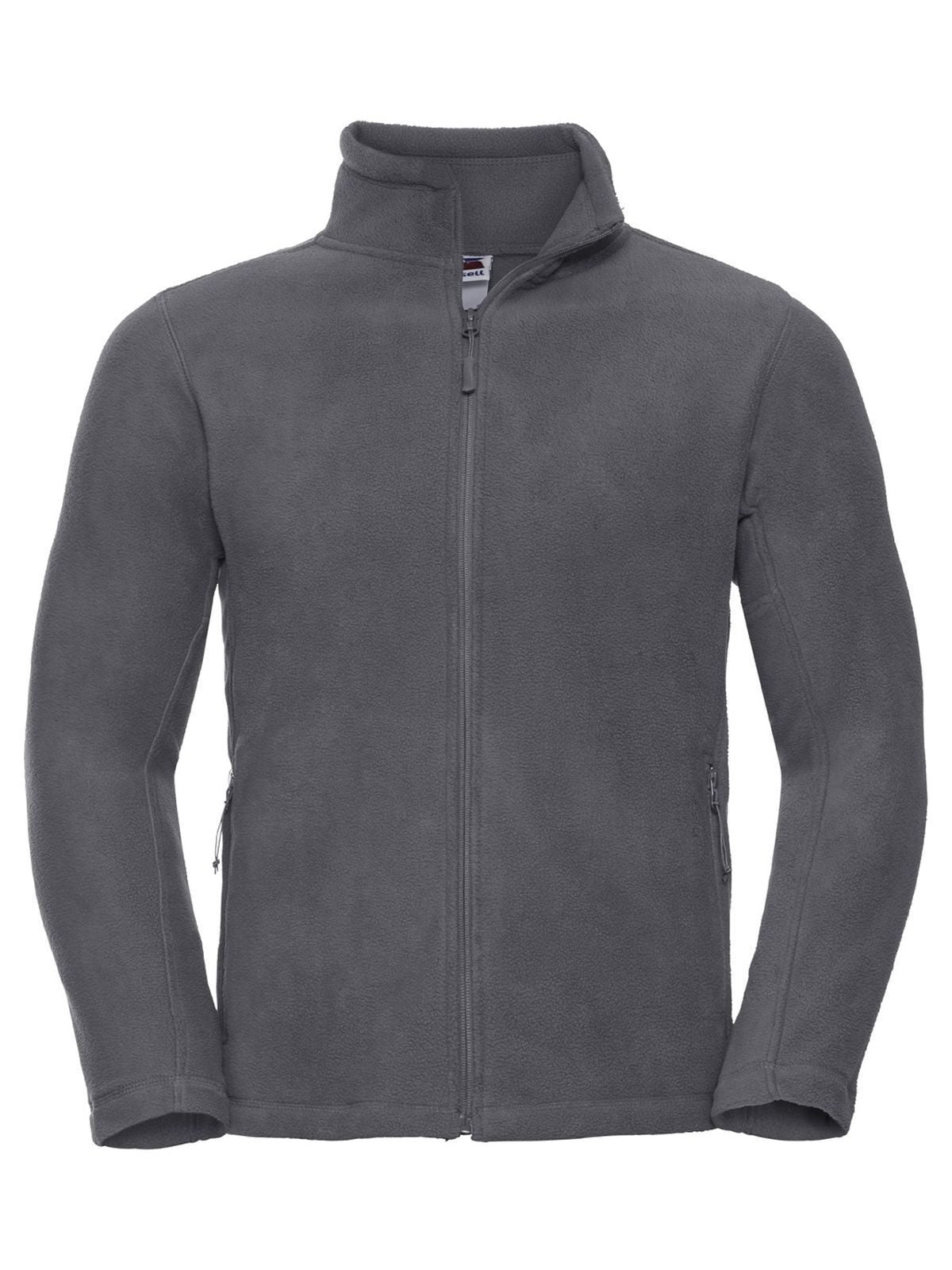 Men's Full Zip Outdoor Fleece Russell Convoy Grey