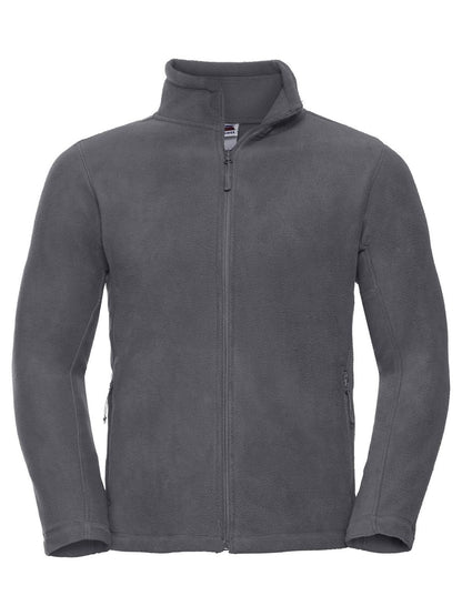 Men's Full Zip Outdoor Fleece Russell Convoy Grey