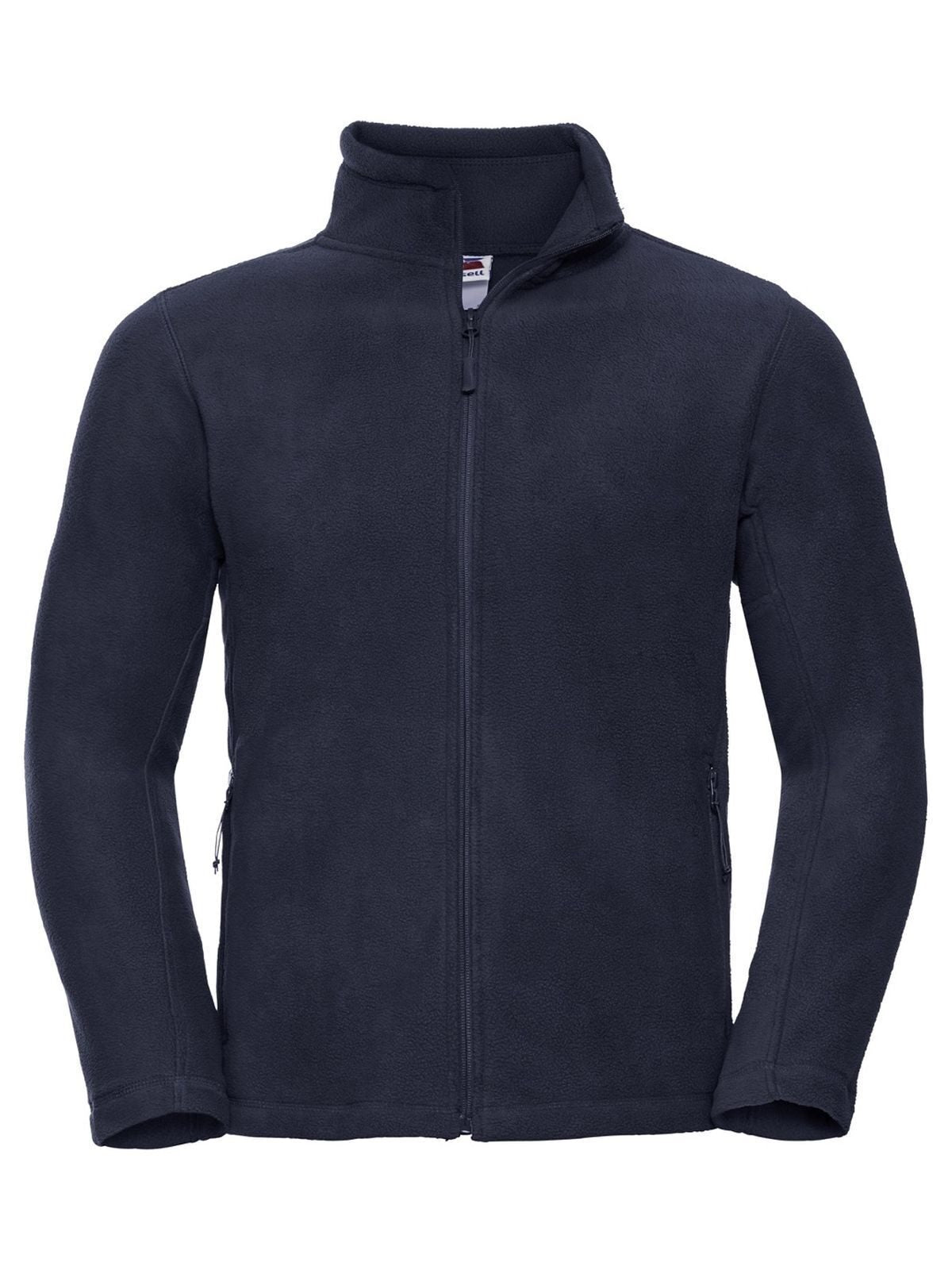 Men's Full Zip Outdoor Fleece Russell French Navy