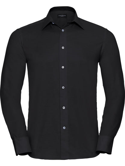 Men's LSL Tailored Oxford Shirt Russell Black
