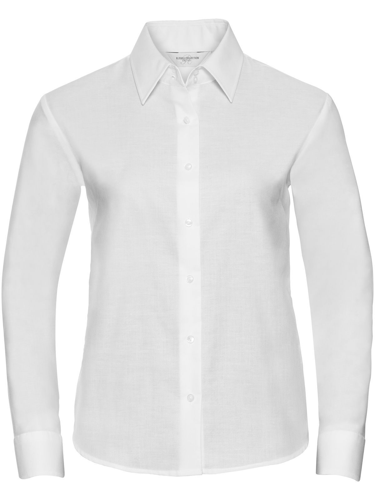 Ladies' Long Sleeve Easy Care Oxford Shirt Russell White