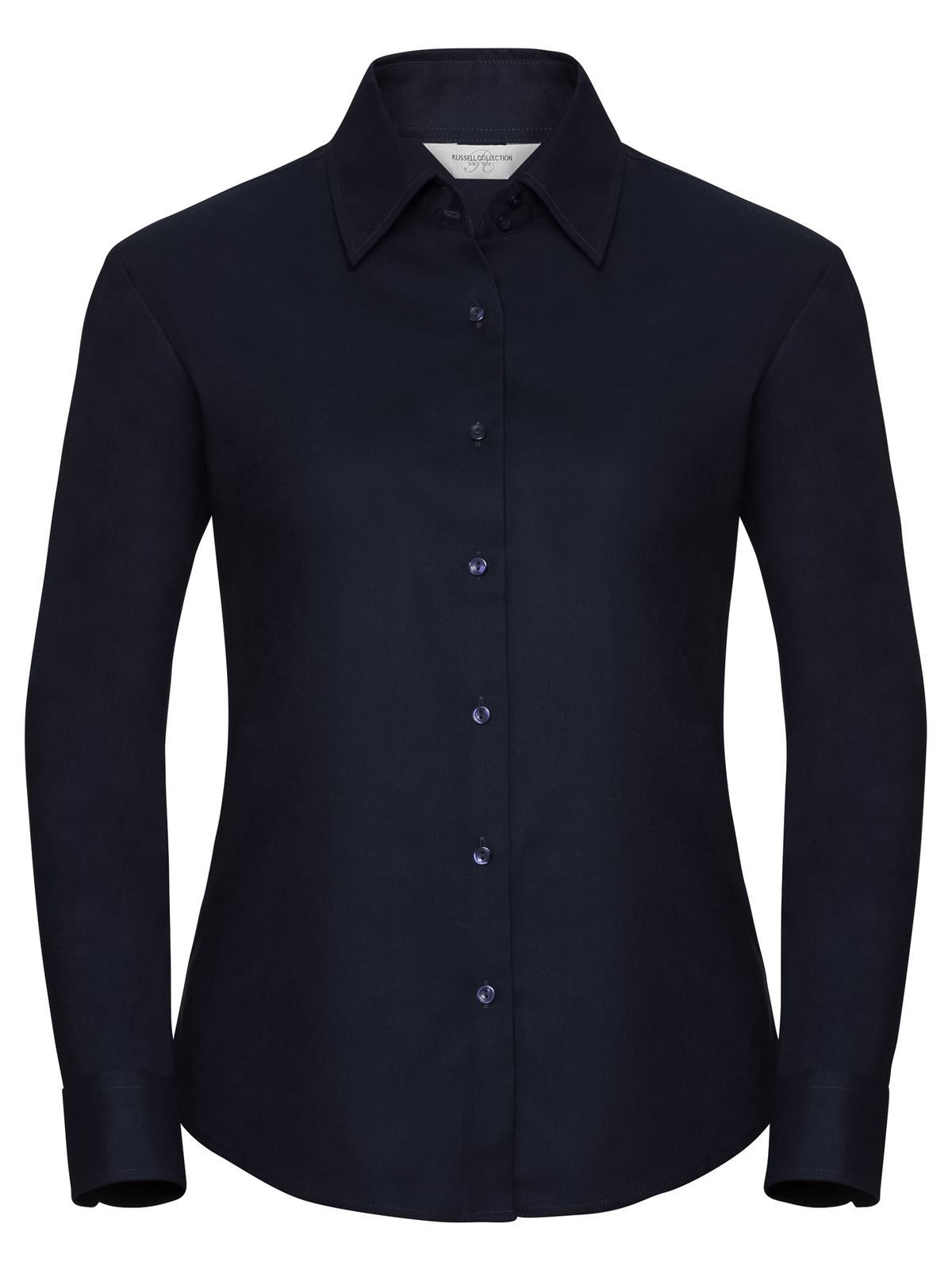 Ladies' Long Sleeve Easy Care Oxford Shirt Russell Bright Navy