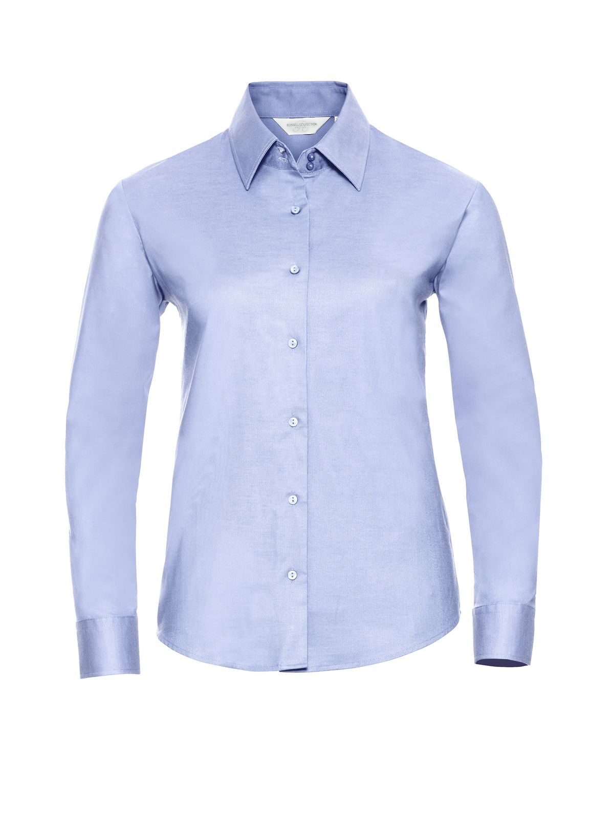 Ladies' Long Sleeve Easy Care Oxford Shirt Russell Oxford Blue