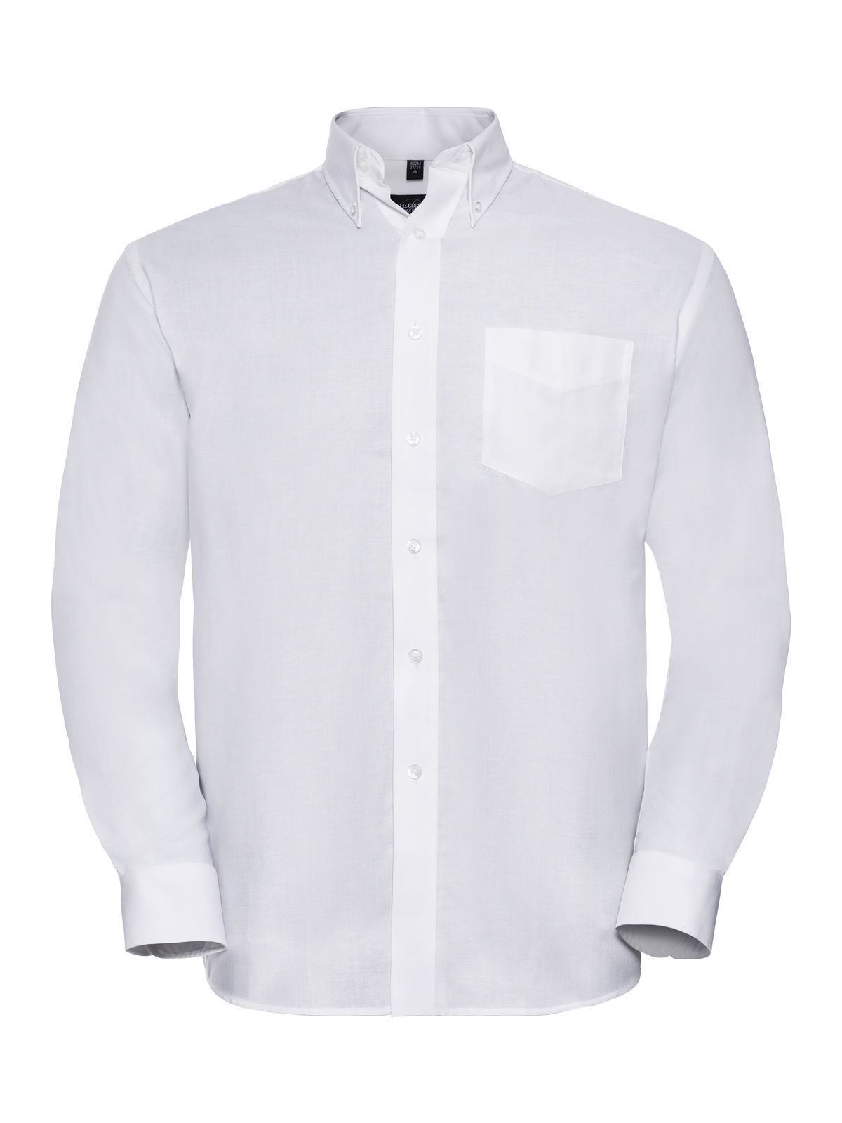 Men's Long Sleeve Easy Care Oxford Shirt Russell White