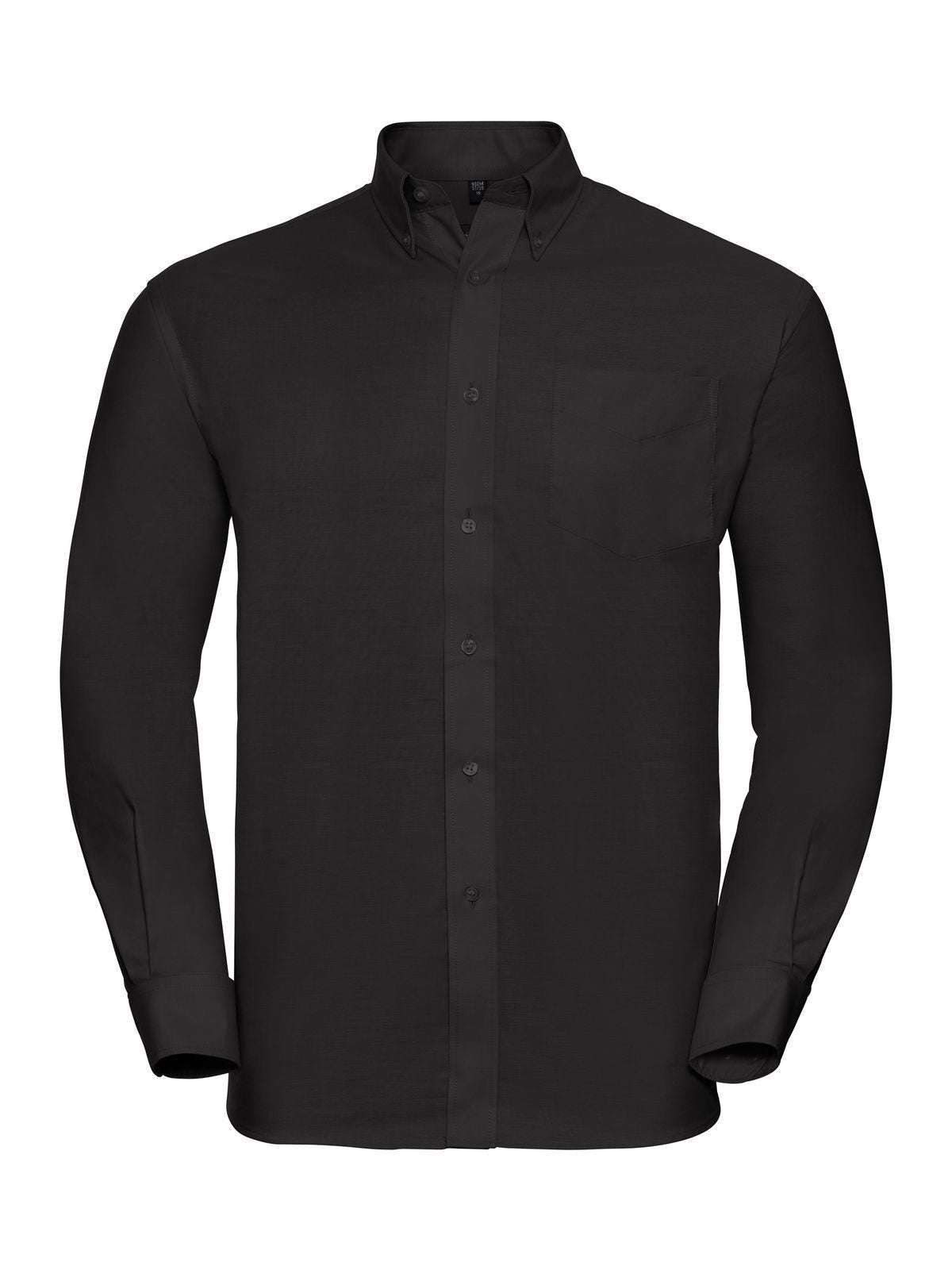 Men's Long Sleeve Easy Care Oxford Shirt Russell Black