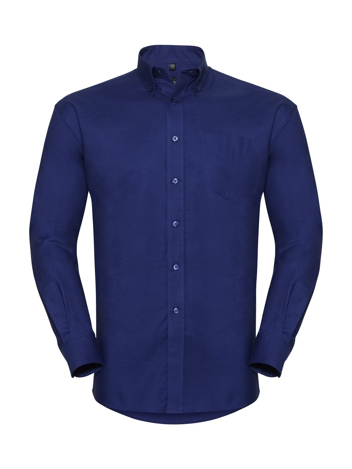 Men's Long Sleeve Easy Care Oxford Shirt Russell Bright Royal