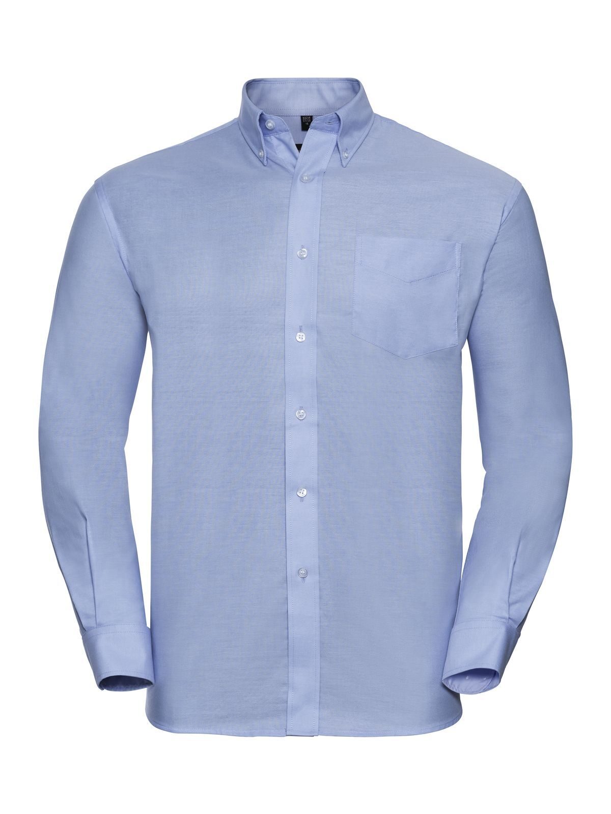Men's Long Sleeve Easy Care Oxford Shirt Russell Oxford Blue