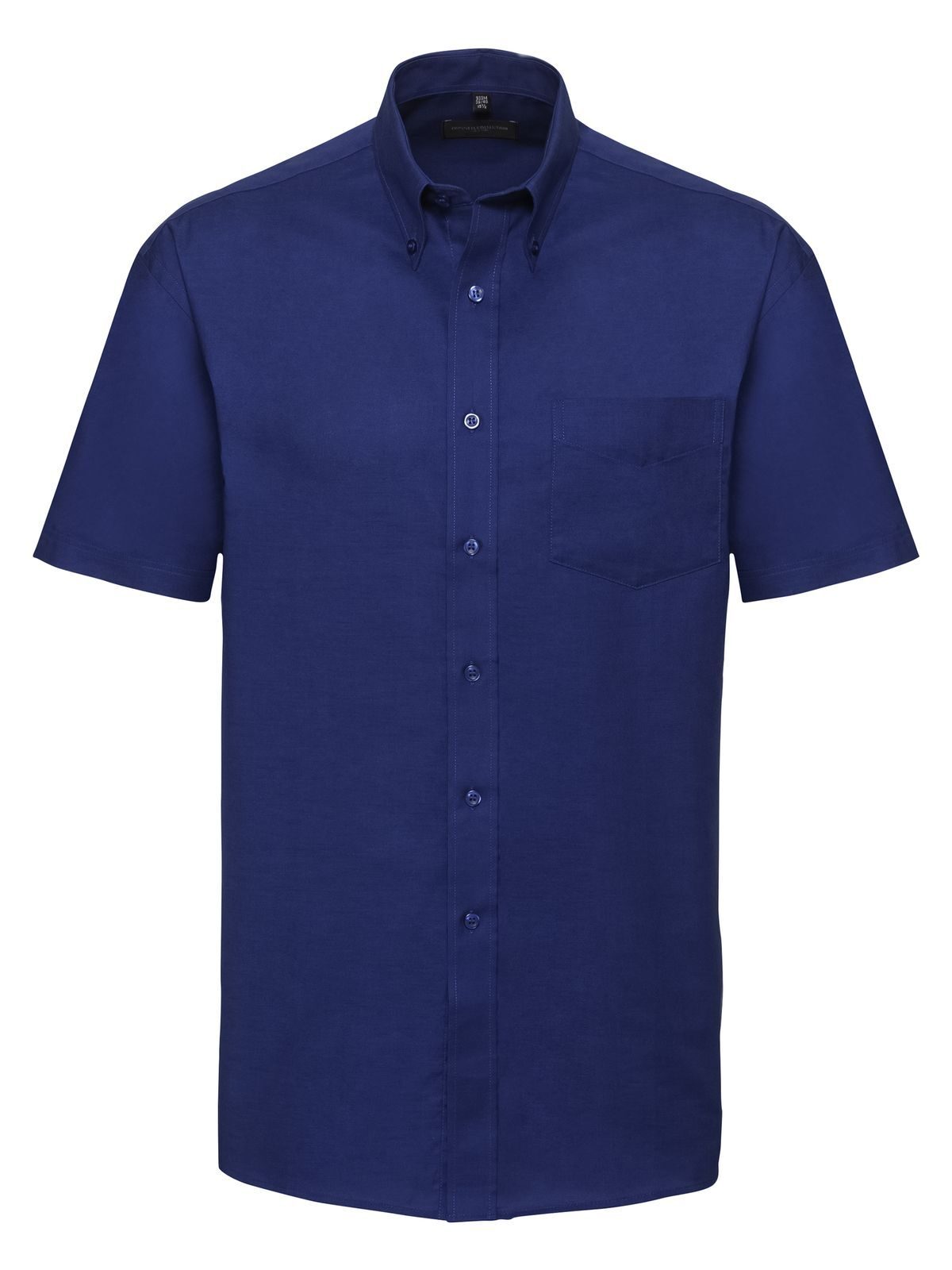 Men's Short Sleeve Easy Care Oxford Shirt Russell Bright Royal