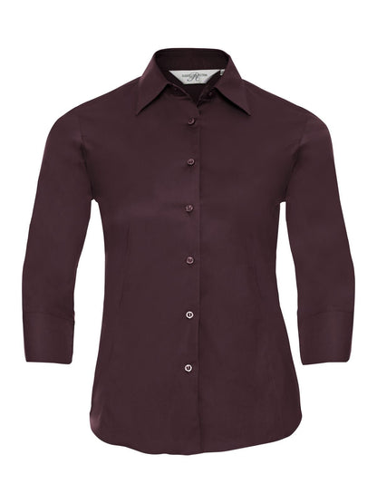 Ladies' 3/4 Sleeve Easy Care Fitted Shirt Russell Port