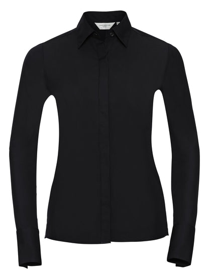 Ladies' Long Sleeve Ultimate Stretch Russell Black
