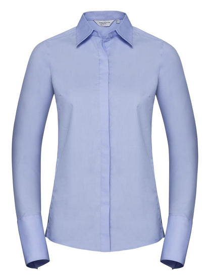 Ladies' Long Sleeve Ultimate Stretch Russell Bright Sky