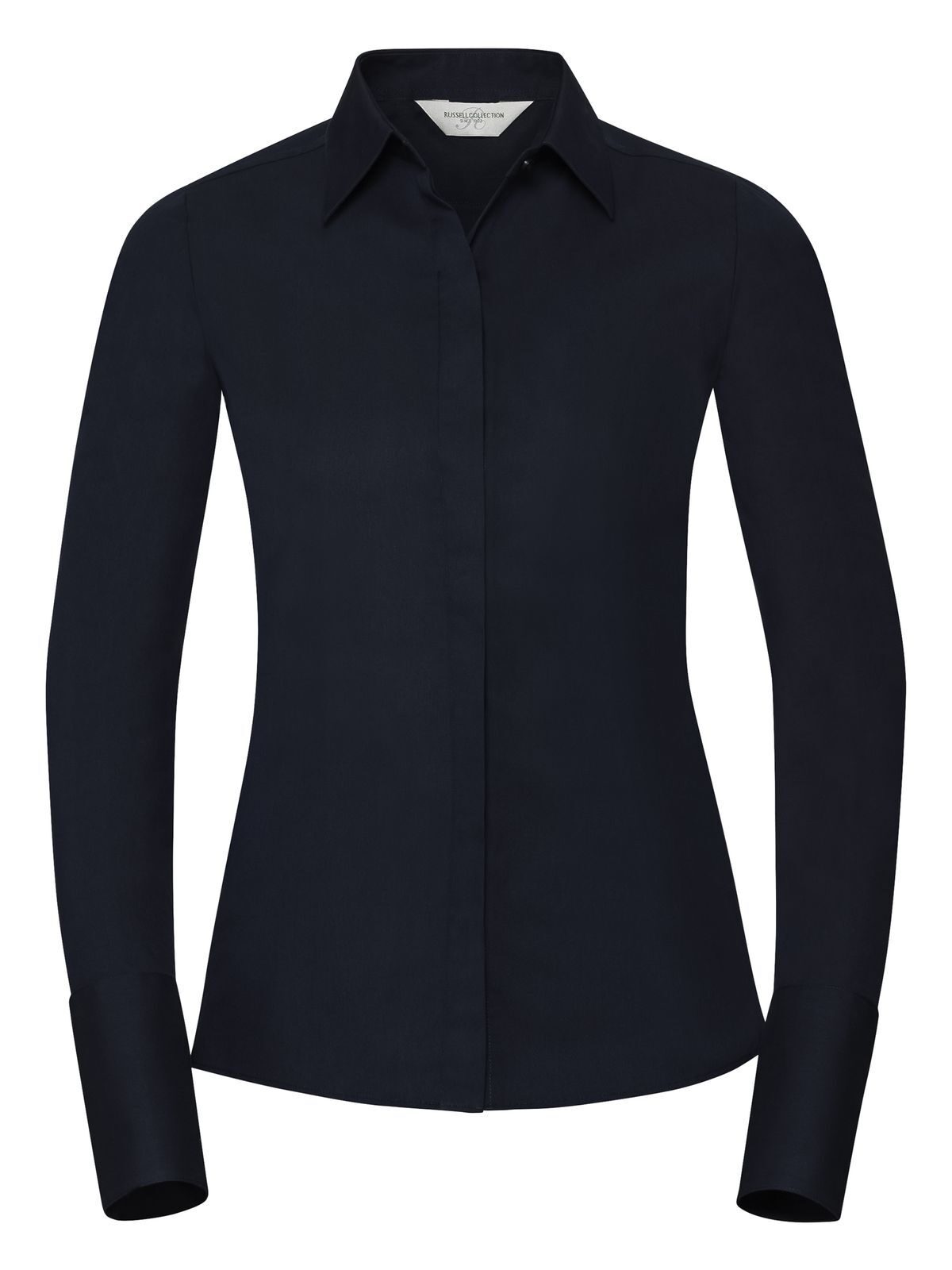 Ladies' Long Sleeve Ultimate Stretch Russell Bright Navy